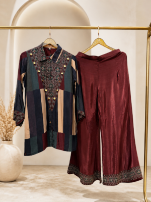 Royal Mosaic Pure Crepe Co-Ord Set