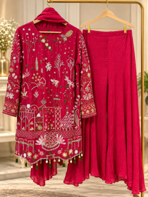 Gulnaar Festive Sharara Set
