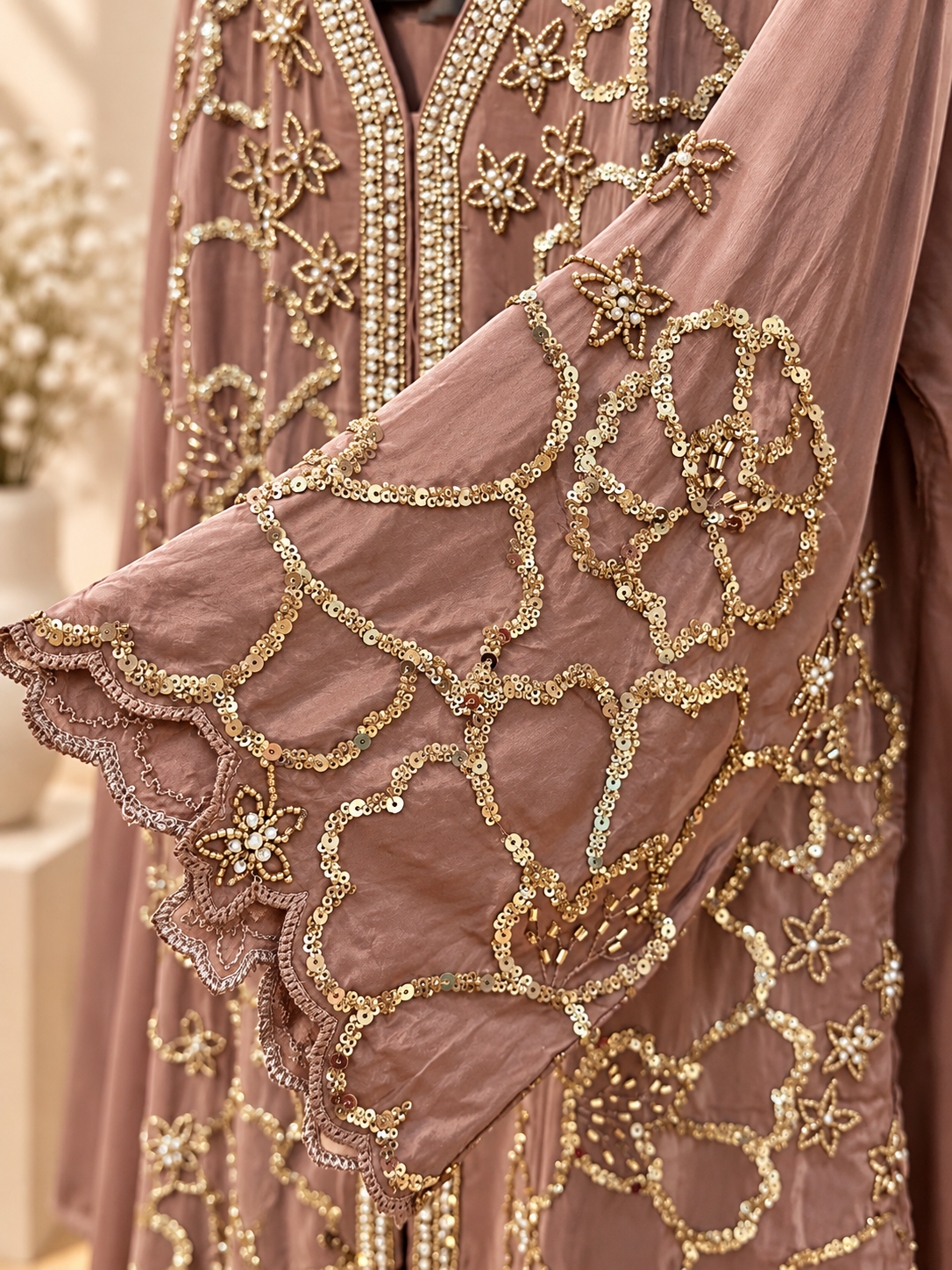 Pure crape designer shrara suit - Image 3