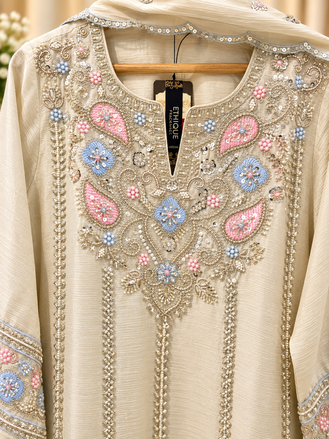 Ivory Farshi salwar suit - Image 3