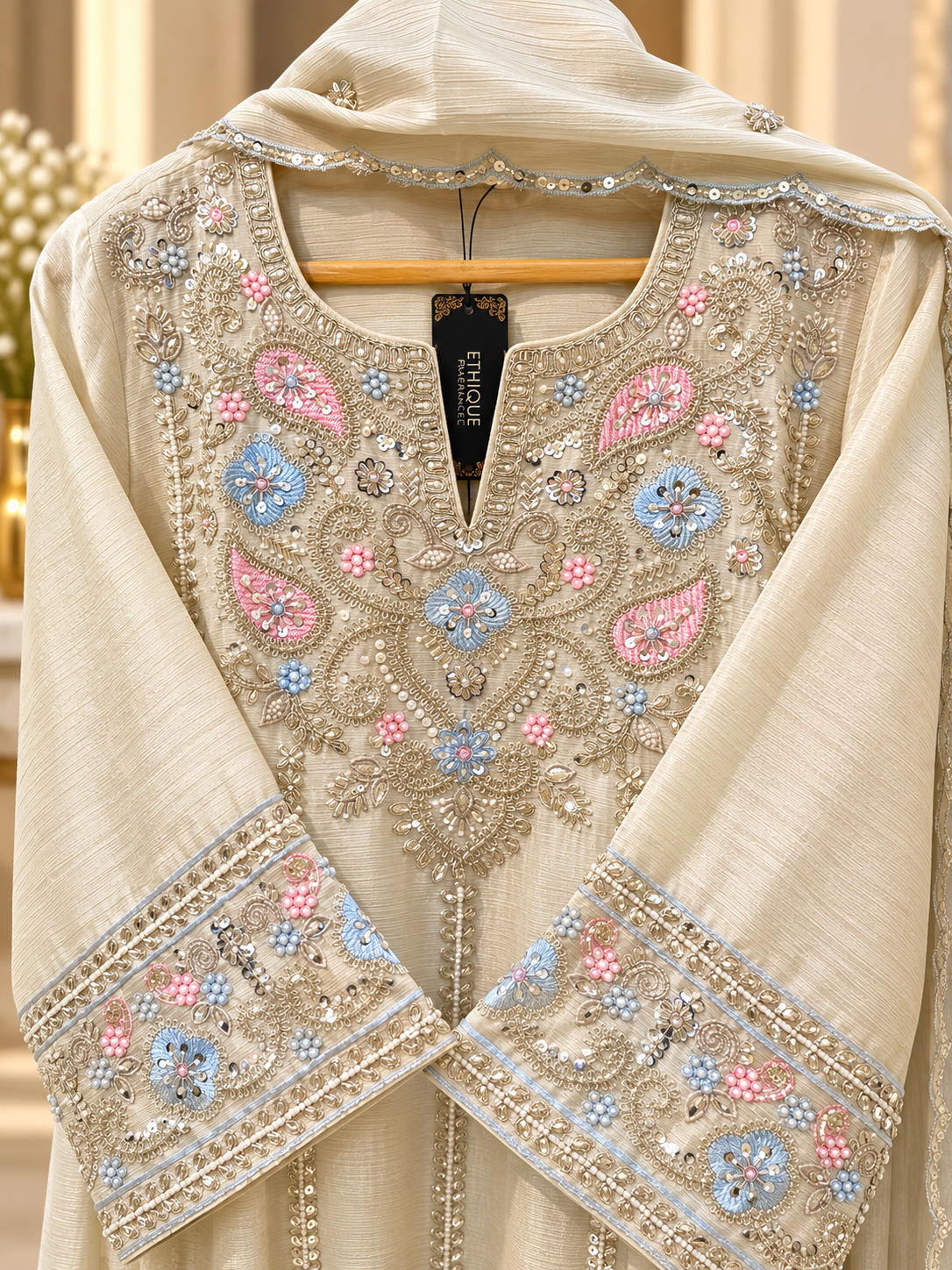 Ivory Farshi salwar suit - Image 2