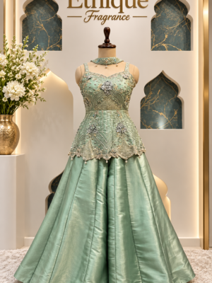 Partywear peplum shrara set